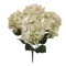 21" Green & Pink Hydrangea Bush with 5 Silk Flowers & Foliage by Floral Home®